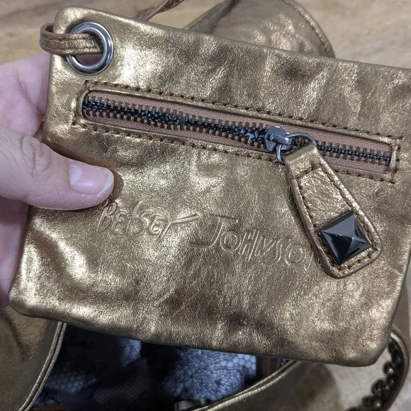 BETSEY JOHNSON VINTAGE Studded Bronze Bag - Picture 7 of 17